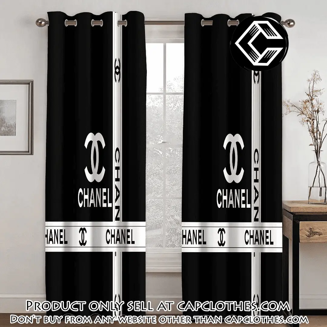 Chanel black premium window curtains hot  luxury curtain wc109 cc5835396